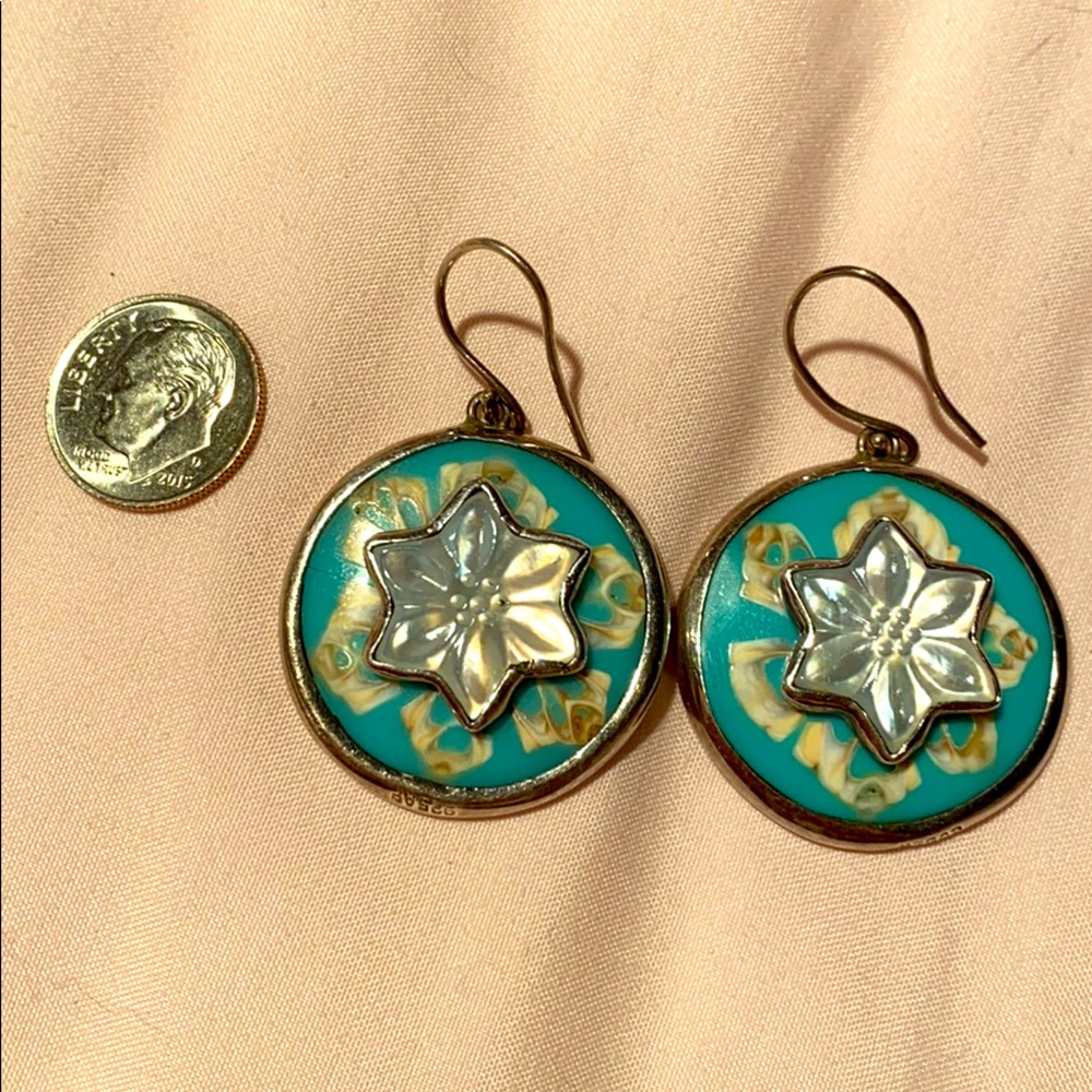 FINAL SALE PRICE. Pearl Shell Earrings.